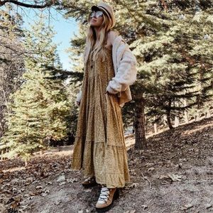 💕Boho Gypsy Leopard Dress